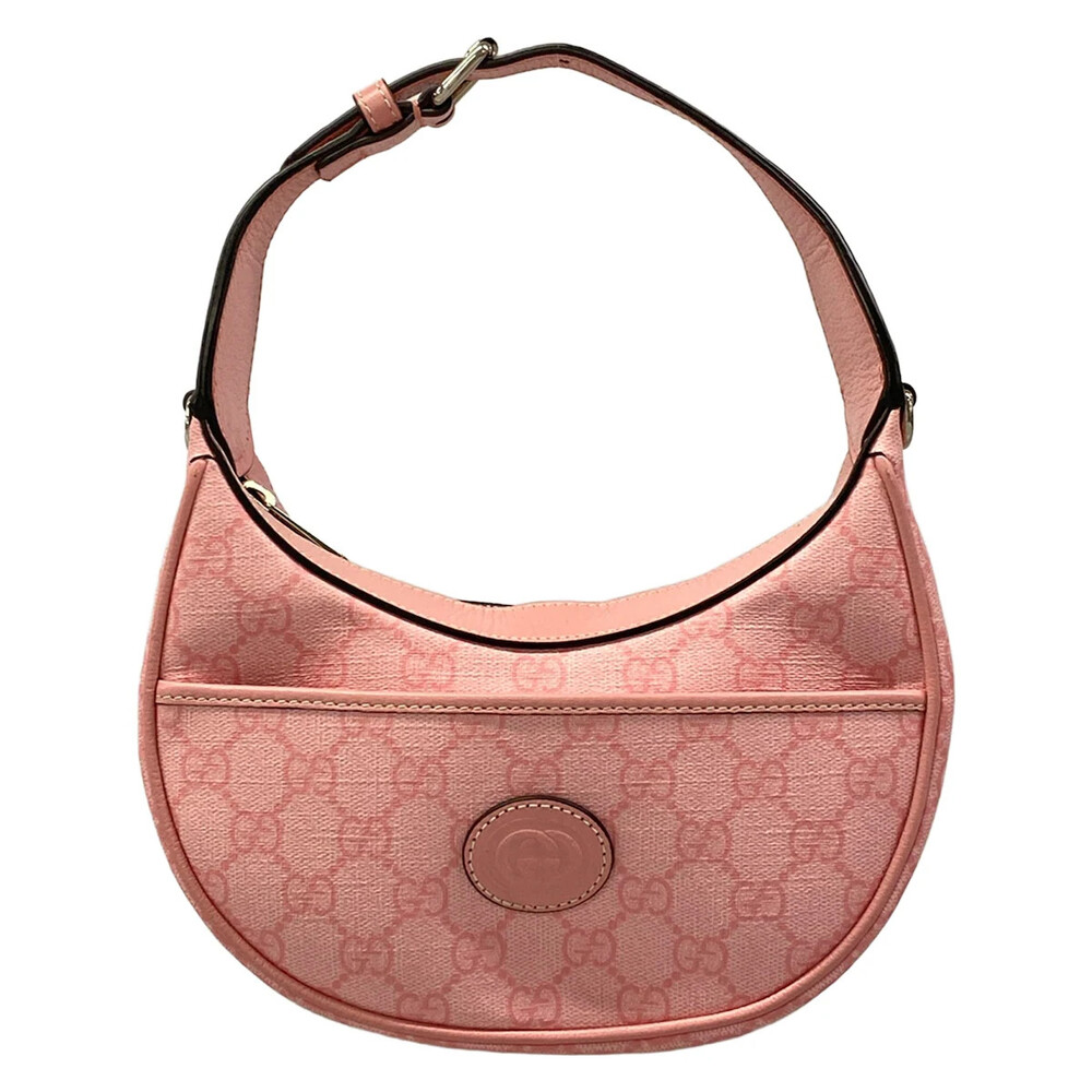 Gucci Gg Half Moon Shape Mini Bag Pink #305669G13B